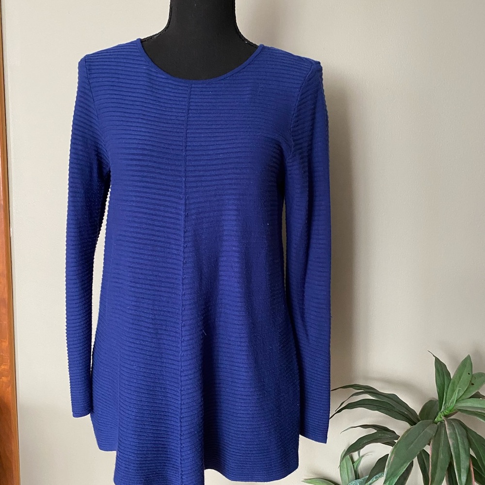 ALFANI dressy bright blue top